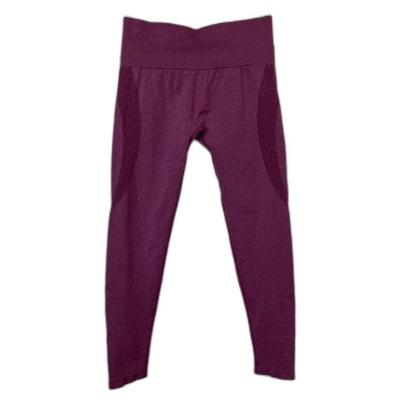 NVGTN Women Size L Rose Burgundy Contour Seamless Leggings Workout Gym Yoga - Picture 3 of 10